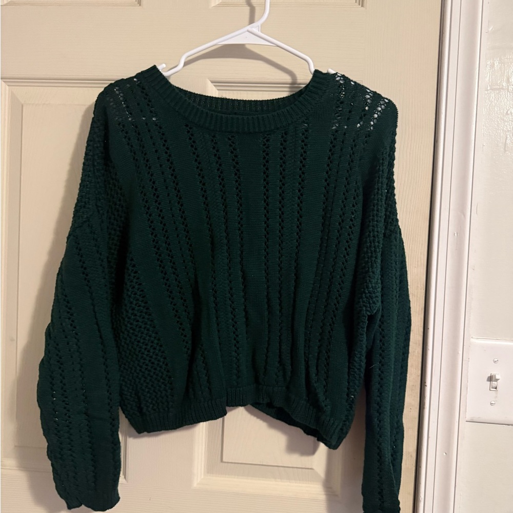 Forever 21 Forest Green Knit Sweater
